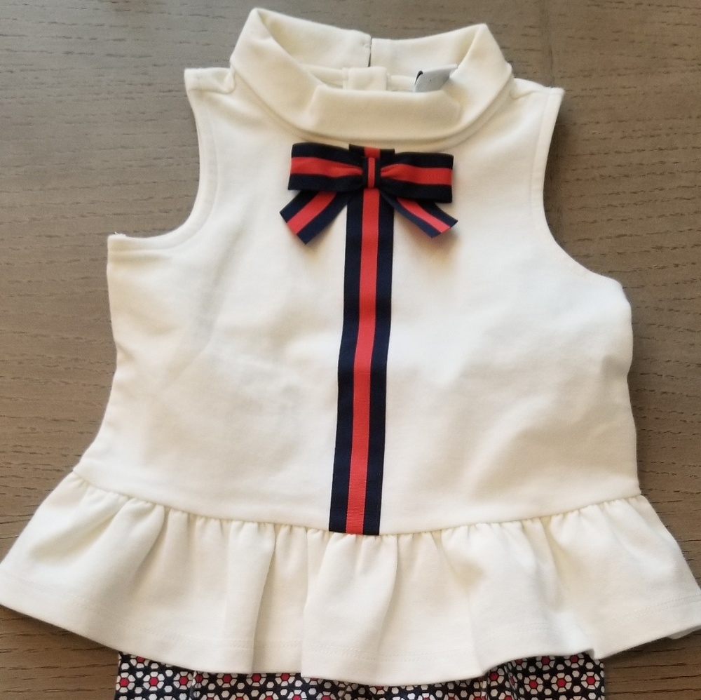 Janie and Jack Peplum top with leggings